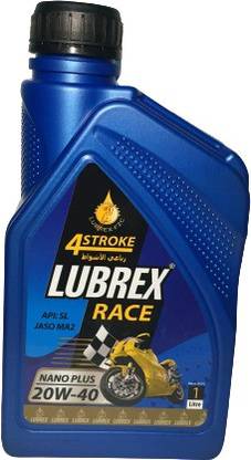 lubrex FZc 20W40SL LUBREX RACE 4T NANO PLUS (RED ) Synthetic Blend Engine Oil