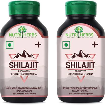 Nutriherbs Shilajit Extract Plus for Stamina, Enhanced Performance & Muscle Growth