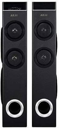 Akai Home Audio HA-TS150 Powerful 150W RMS,Subwoofer 8",Mid Range twitters,Wooden Cabinet,Echo Sound Control,Wireless Mic,FM,USB,BluetoothFull Control Remote and Led Display 150 W Bluetooth PA Speaker
