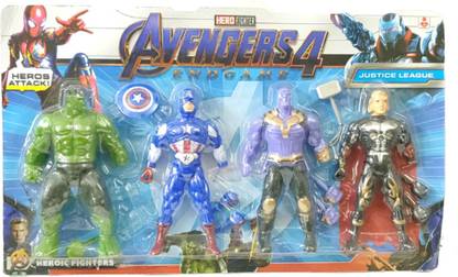 ClueSteps Avengcrs E N D G A M E Hero Fighters Multiple Styles Multiple Play Action Figures Toy for Kids