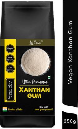 La Casa Premium Xanthan Gum | Vegan | 100% Natural | Low Calories | Healthy Thickener | Starch Powder