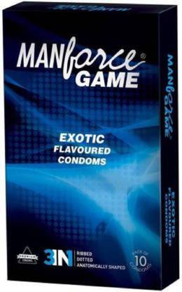 MANFORCE Game Exotic extra power long lasting dotted(5X10) Condom