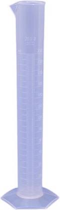 Sciencolab Plastic Measuring Cylinder - 250ml Graduated Cylinder For Scientific Laboratory or Household PP (Polypropylene) Graduated Cylinder