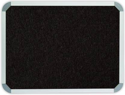 sunway Display Systems Pin-up Display Board for Home, Kids, Office & School Lightweight Aluminium Frame (Black, 2x3 Feet) pin up board Bulletin Board