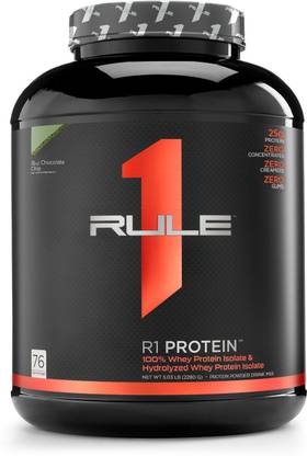 Rule 1 Whey Protein Isolate 76 Servings - Mint Chocolate Chip Whey Protein