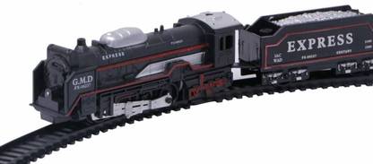 VISIONARY Small Size Battery Operated Black Musical Toy Train for Kids