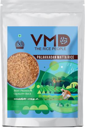 Vmd PALAKKADAN MATTA RICE - 1 Kg Red Rosematta Rice (Medium Grain, Boiled)