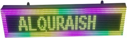 AL-QURAISH ELECTRONICS AND TECHNOLOGY P10 OUTDOOR Led text Scrolling DISPLAY BOARD with WIFI 64*16 CM Multicolor Smart Bulb