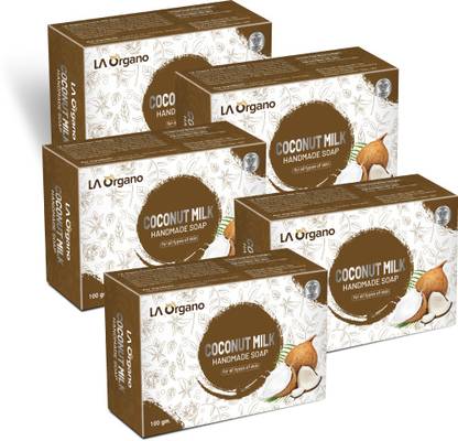 LA Organo Coconut Milk Handmade Natural Bath Soap