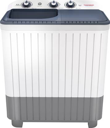 Thomson 6.5 kg 5 Star Rating, Smart Pro Wash Technology Semi Automatic Top Load Washing Machine White, Grey