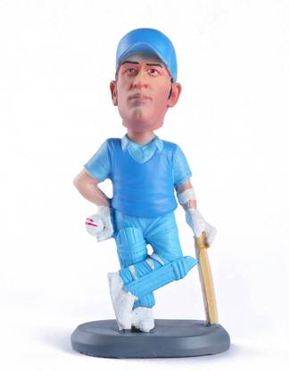AweStuffs MS Dhoni Mahi Car Decoration Bobblehead Action Figure