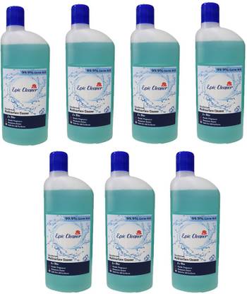 Epic Cleaner Disinfectant Surface & Floor Cleaner, Ice Blue (Pack of 7) Ice Blue (500 ml x 7)