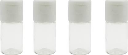 Harspet 20ml Empty Transparent Fliptop Bottle Set of 4 20 ml Bottle