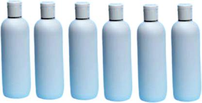 pmps virgin Plastic Empty Bottles with Flip Cap for Shampoo, Lotions 200 ml (Pack of 6) 200 ml Bottle