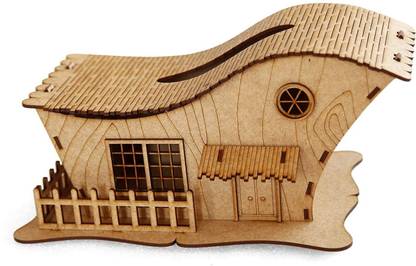 SHIVHANDICRAFT 1 Compartments Wooden Tissue Box