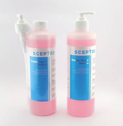 Sceptorub Scepto Rub V Hand Rub 500ML (Pack of2) Hand Rub Bottle