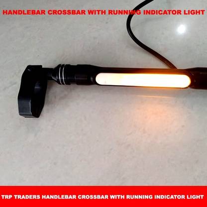 TRP Traders UNIVERSAL 7/8'' 22MM LED CNC ALUMINUM MOTORCYCLE HANDLEBAR CROSS BAR (BLACK) Handle Bar