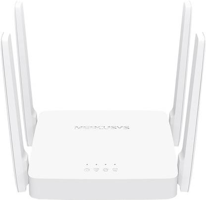 Mercusys AC10 Wireless Router 2.4 GHz, 5 GHz 1200 Mbps Wifi Speed Dual Band External Antenna Ethernet (Cable Broadband)