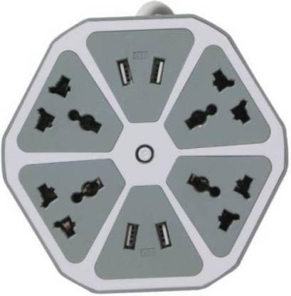 KANHAEMPIRE Heavy Duty Extension board 4 USB Charging with 4 Socket Surge Spike Guard K34 4  Socket Extension Boards
