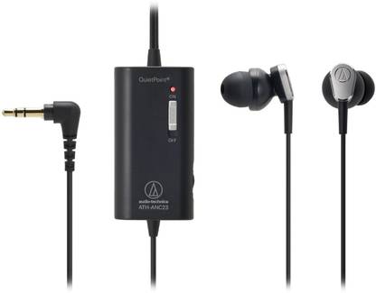 audio-technica Audio Technica Quietpoint Active Noise-Cancelling Ath-Anc23Bk In Wired