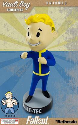 Bethesda Fallout 3: Vault Tec Pip Boy Unarmed Bobblehead Figure Toy - 5" [CAT_5092]