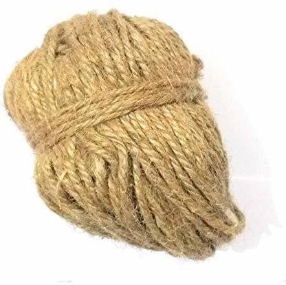 Fellix natural Jute Rope for craft and other purpose Jute Twine Rope string threads (Brown) for Art and craft, home decor, decoration creativity