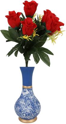 Multicolor Camellia Rose Artificial Flower  with Pot