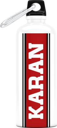 Go Local Me Red Band Name Bottle -Karan 750 ml Steel Bottle