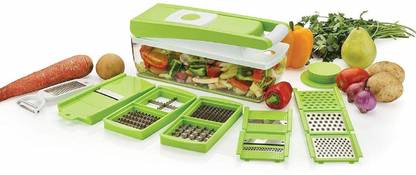 Manhir Enterprise 12 in 1 Quick Dicer Multipurpose Vegetable and Fruit Chopper Cutter Slicer Vegetable & Fruit Grater & Slicer