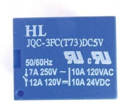 EMERGING TECHNOLOGIES 2 PCS HL RELAY 5V 7A SPDT PCB Mount Sugar Cube Relay Switch JQC-3F(T73)-5VDC Electronic Components Electronic Hobby Kit