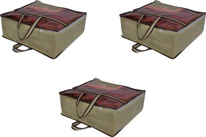 Ankit International Blanket Cover Blanket Cover Designer Underbed Front Trasparent Storage Organizer Blanket Cover Bag ANKT_007
