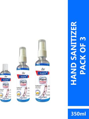 DNA Lifestyle Safe+  Cleanser - 350ml Hand Sanitizer Bottle