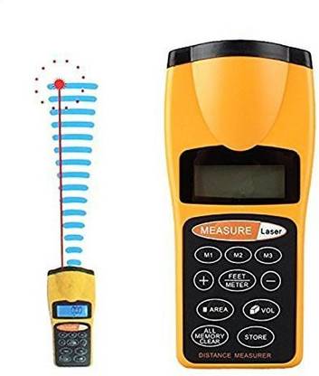 A TO Z TOOLS Digital Laser Measurement - 60 ft Laser Distance Meter Mute Function Non-magnetic Engineer's Precision Level