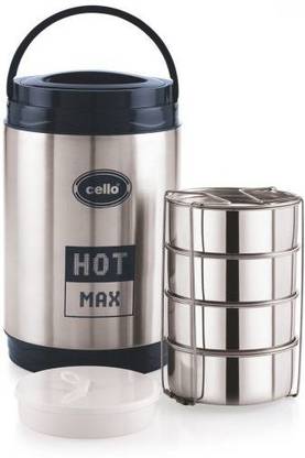 cello stainless steel big size container hot max 4 4 Containers Lunch Box