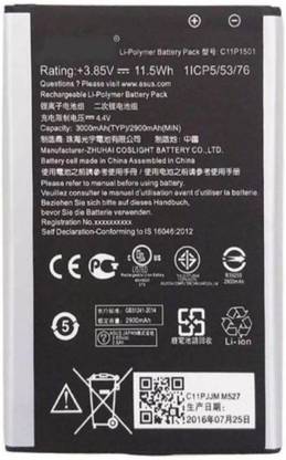 GOHAPS Mobile Battery For  Asus Asus Zenfone 2 Laser