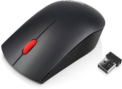 Lenovo Essential Wireless Mouse Wireless Ambidextrous Optical  Gaming Mouse