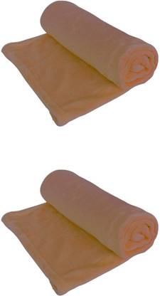 Petslover Premium Quality Ulta Soft Brown Mink Fabric DOG & Cat Blanket - ( Small )(Pack of 2) Cat, Dog Blanket