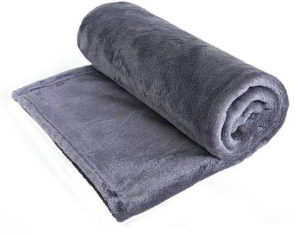 Petslover Premium Quality Ulta Soft Grey Mink Fabric DOG & Cat Blanket - ( Medium )(Pack of 1) Cat, Dog Blanket