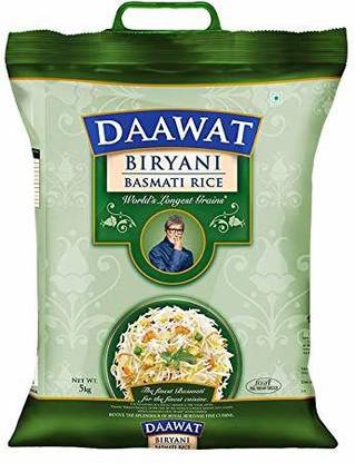 Dawat BIRYANI RICE 5KG Basmati Rice (Long Grain, Raw)