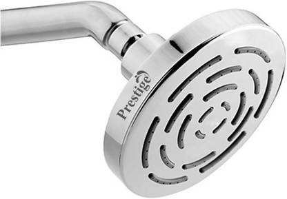 Prestige HND-Bathsense 9 inch Round Rainfall Shower, with advanced Self Cleaning Technology, Powerful Spray EngineRound Shower Head Rain Shower With 9 inc Arm Shower Head