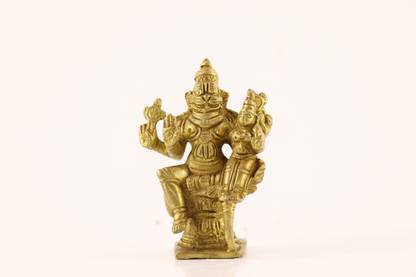 Jay Khodiyar Metal Bhandar Narshi Bhagwan Statue Decorative Showpiece  -  2.5 cm