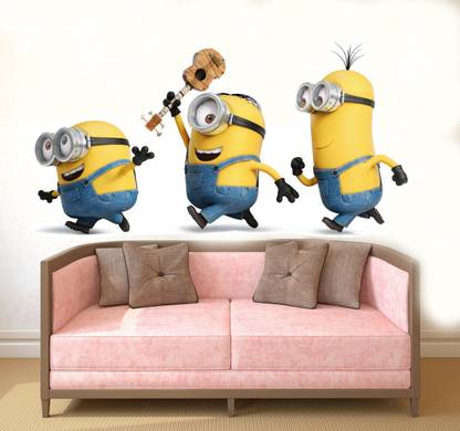 indra graphics 58.42 cm Minions Self Adhesive Sticker