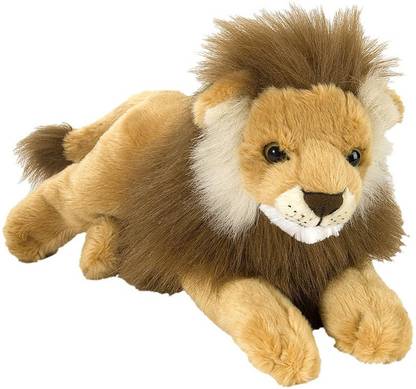 WILD REPUBLIC CK Laying Lion Male Adult 12"  - 16 cm
