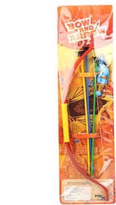 FUNBOX TOYS Bow and Arrow - 3 Arrows, 1 Bow, 1 Maharaja Cap Bows & Arrows