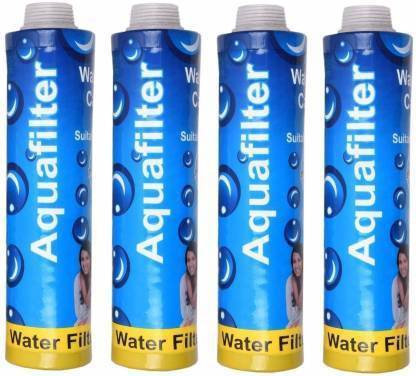 MAX 4 Pcs Aquafilter Thread + Carbon Prefilter Candle 9" Pre-filter Candle for 10" Housing Solid Filter Cartridge (0.005, Pack of 4) Media Filter Cartridge