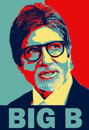 BIG B Photo Paper Poster Fine Art Print