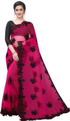 Embroidered Bollywood Net Saree