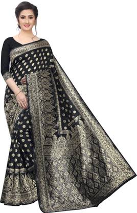 Woven Kanjivaram Polyester, Cotton Silk Saree