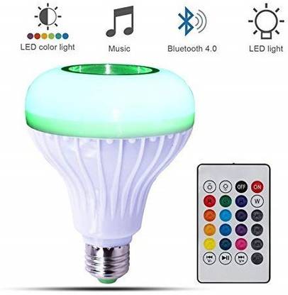 WunderVoX XI™-165-PP-12-Watts LED Multicolor Light Bulb with Bluetooth Speaker and Remort Control Smart Bulb