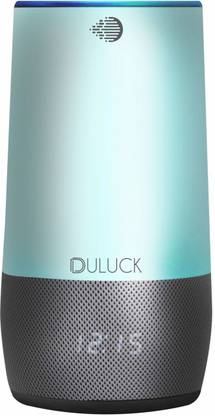 दुलक Smart Wireless Bluetooth Speaker, BT speaker with Alexa built-in. Connect to your phone & play your favorite songs, its 10-Watt speaker produces HI-fidelity rich sound, It has Internet clock with RGB lamp, You can ask it to play New and Old songs for 80's, 70's 60's and more decade less, Voice controls IoT devices, Just ask it to tell you news, weather updates, time and other voice-controlled features, etc, model (A104) 10 W ब्लूटूथ साउंडबार